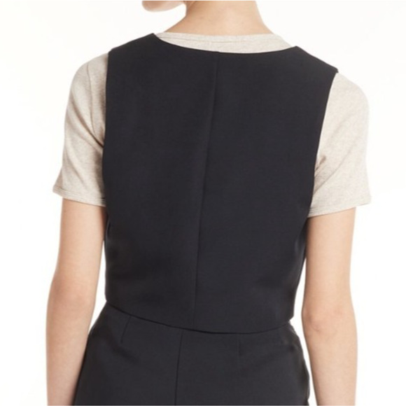 Madden NYC Womens Juniors Suiting Vest Black Beauty Size L (11-13) - Picture 2 of 6